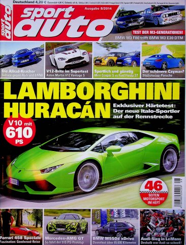 Deckblatt Sport Auto (08/2014)